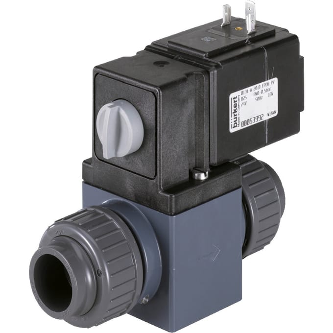 Magneetventiel G3/4'' NO Plastic FKM 0-0.5bar/7psi 110VAC/DC 0131 48305