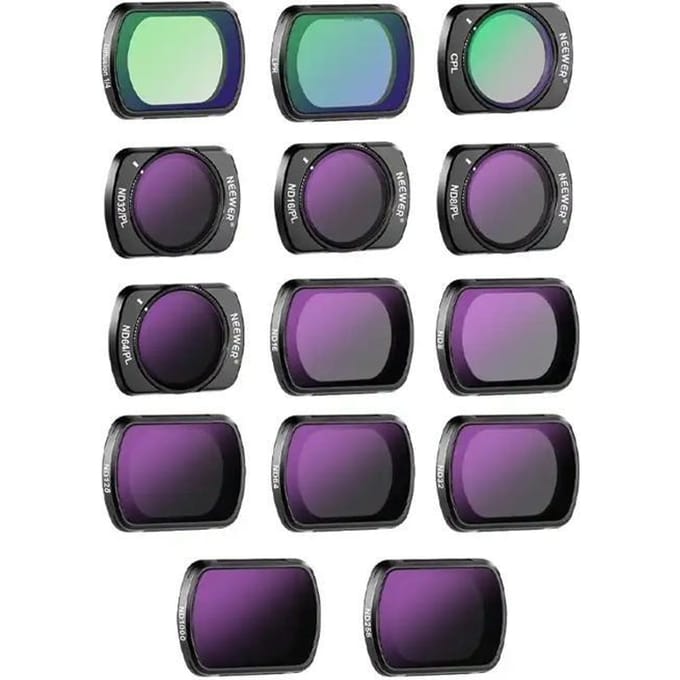 Neewer Filter set for DJI Osmo Pocket 3 FL-P10 (ND8~1000 LPR .MIST1/4 CPL ND8/PL~ND64/PL)