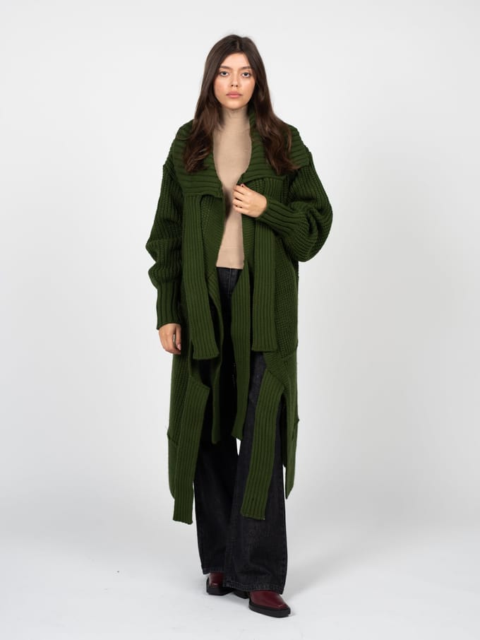 La Haine Inside Us Cardigan Unisex Vrouw groen