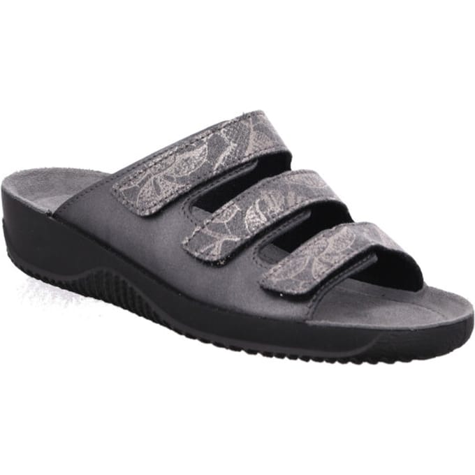 Rohde Grijze Leren Dames Slipper - Grijs - 41