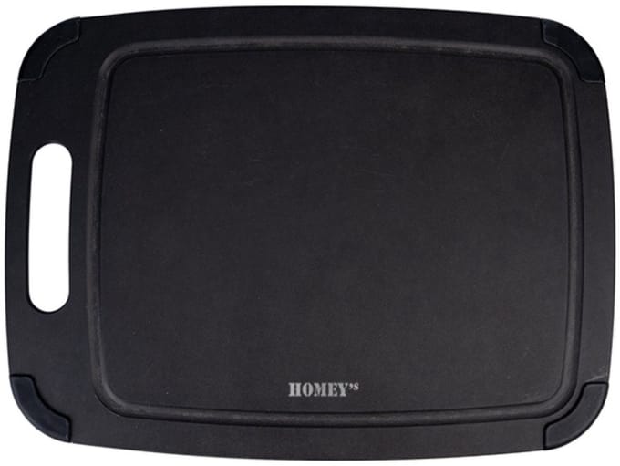 Homey's FIBR Natuurlijke Snijplank – 44 cm – Zwart
