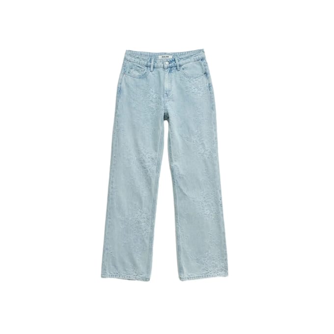 Vrouwelijke Straight Jeans met jacquard Salsa Jeans