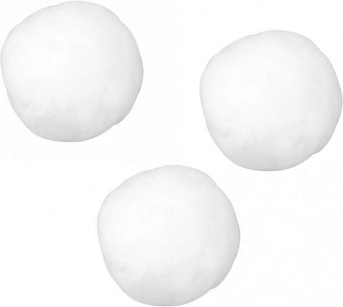 Rayher hobby knutsel pompons - Wit - 25 mm - 35 stuks - Zelf maken