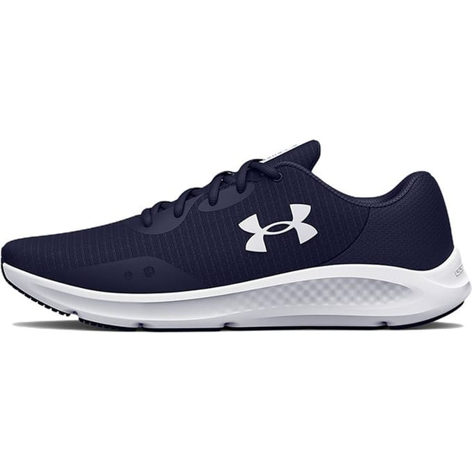 Under Armour Charged Pursuit 3 Tech Midnight Navy Heren Sneakers Blauw Wit 3025424-400 42 gray