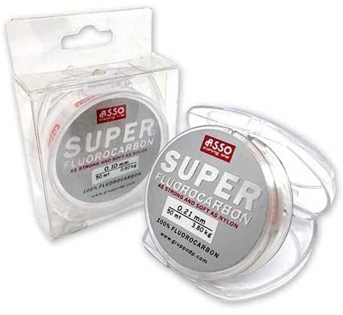 Asso Super 50 M Flurocarbon Transparant 0.190 mm