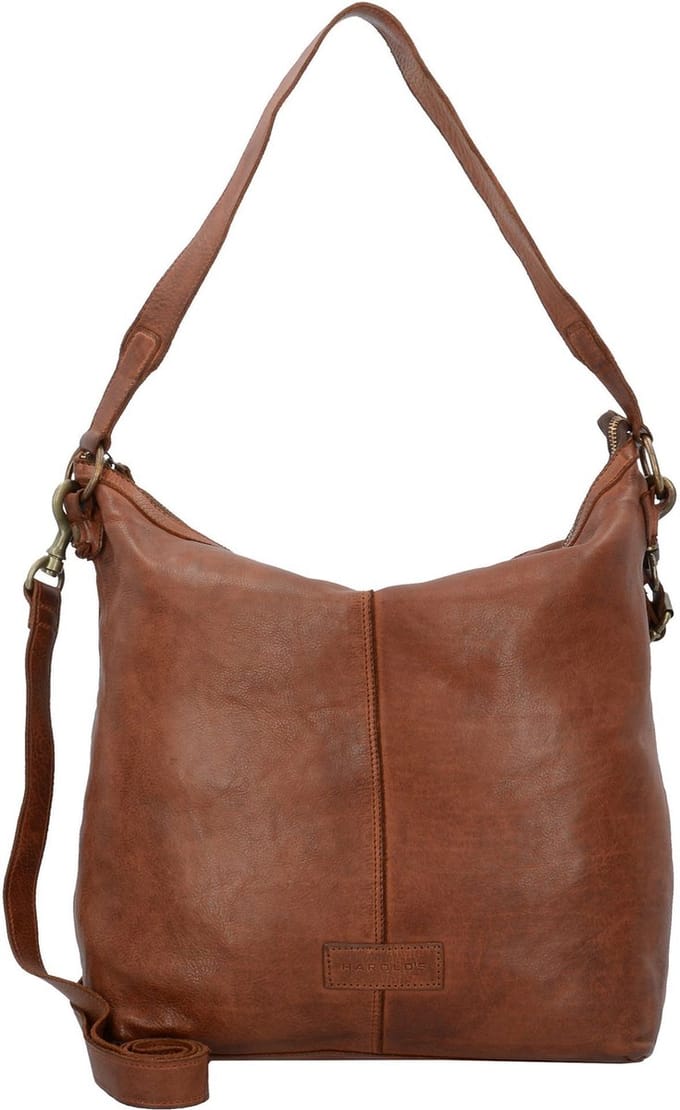 HAROLD'S Leren Schoudertas Submarine Shopper Upend Cognac Bruine