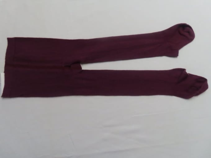 Maillot - Collant - Kousenbroek - Purper - Effen - 86/92