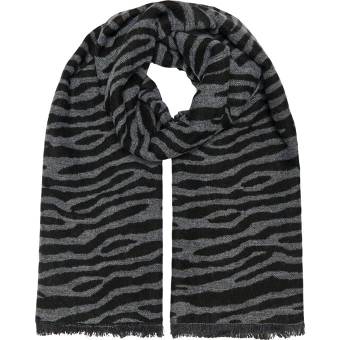 Only Onlmila leo woven scarf cc medium grey melange/