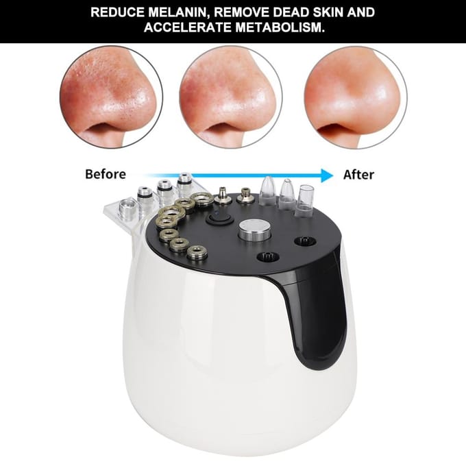 Diamond Dermabrasie Gezichtsreiniging Mee-eter Verwijdering Thuis Schoonheidsmachine US Plug gray