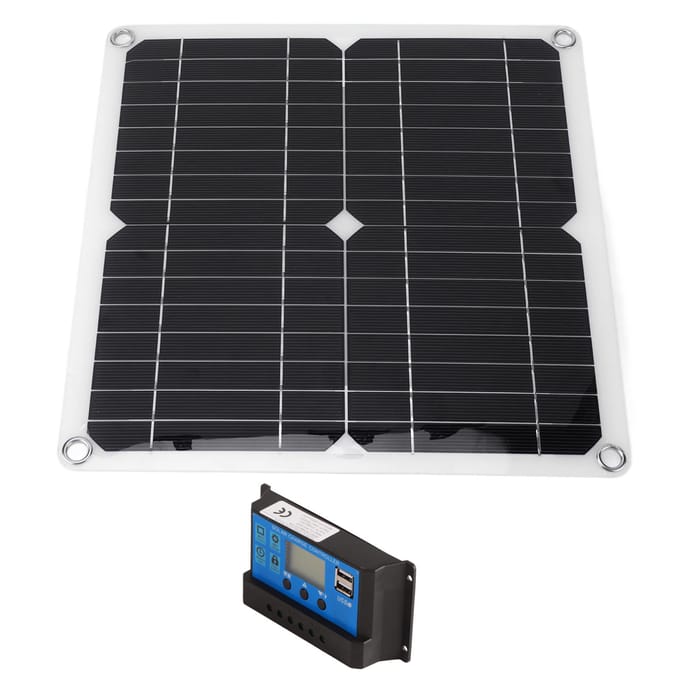 15W Zonnepaneel Kit Dubbele USB DC Uitgang 100A Controller Zonnecellen voor Auto Boot BatterijController white