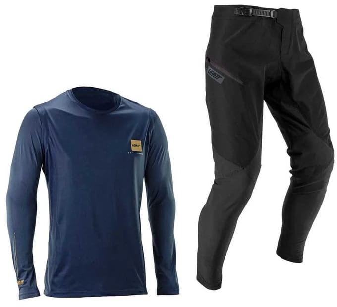 Leatt Gravity 1.0 T-shirt Met Lange Mouwen Blauw XL Man