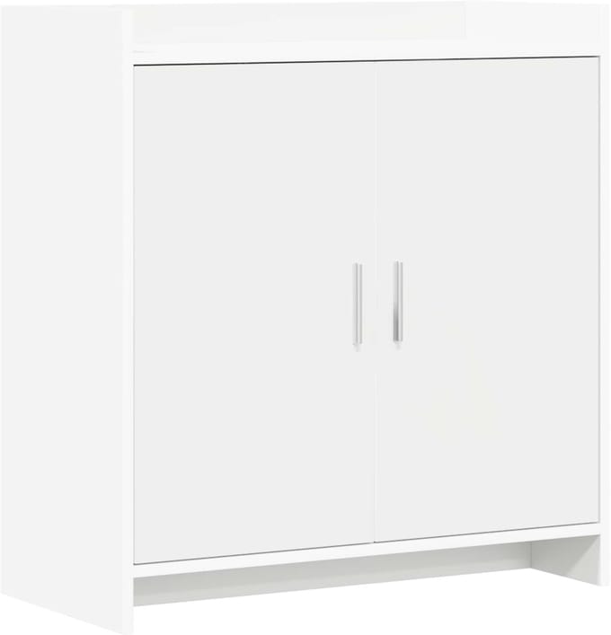 vidaXL - Dressoir - Wit - 72 - x - 36 - x - 80 - cm - Bewerkt - hout