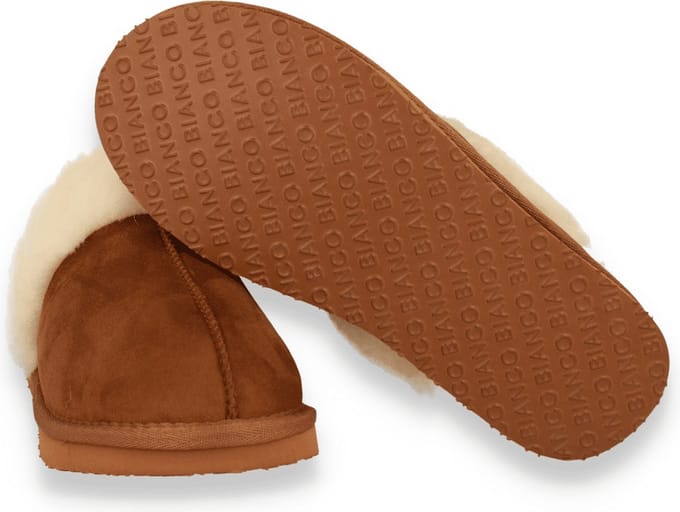 Bianco Dames Pantoffel Biasweetie | Camel | Maat: 37