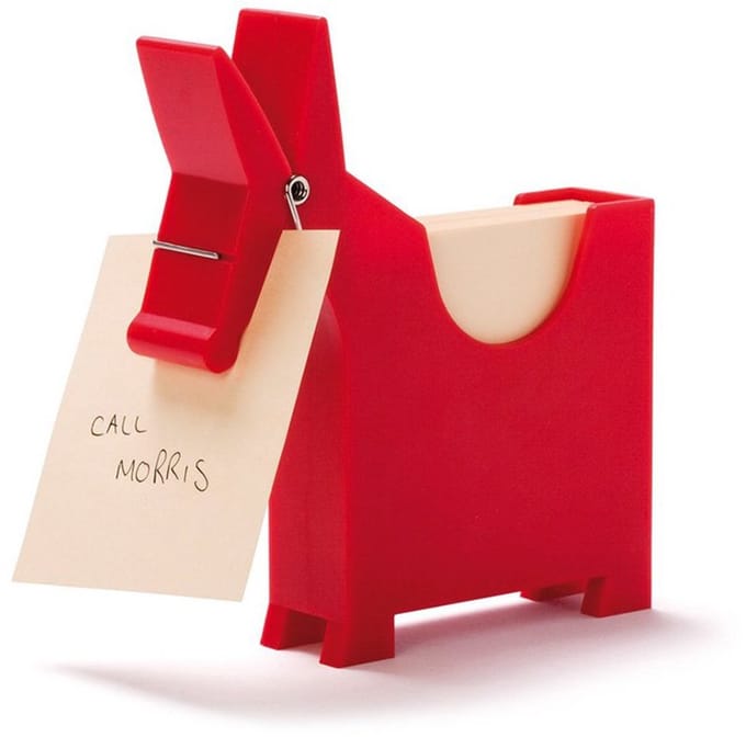 Monkey Business morris memo holder red