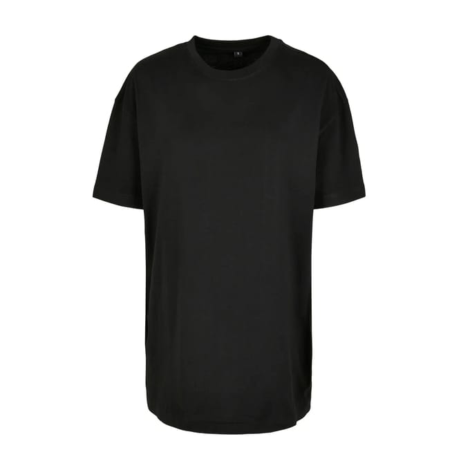Build Your Brand - Oversized Boyfriend Dames T-Shirt - Black maat S