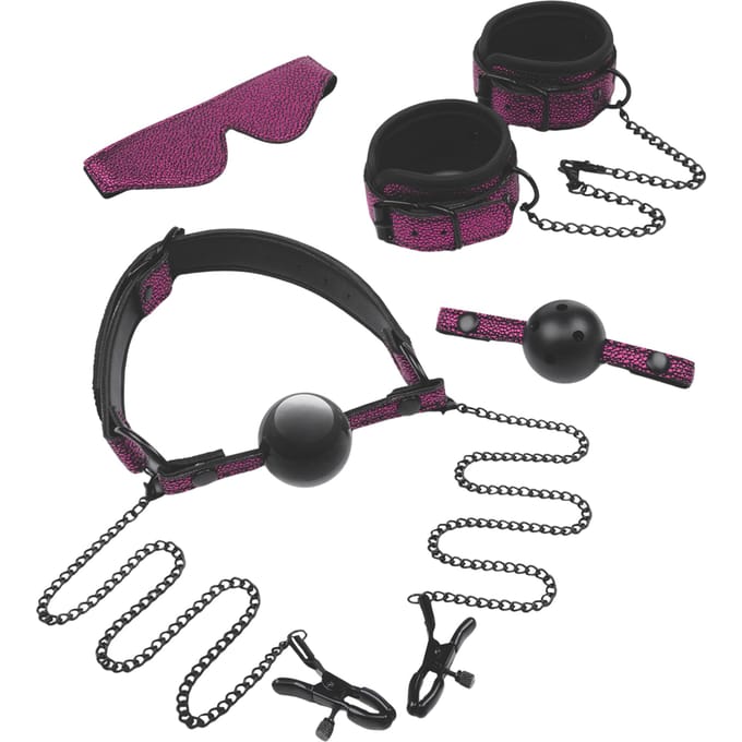 Whipsmart draak's Lair 5 Pcs Dragonskin bondage set - Paars