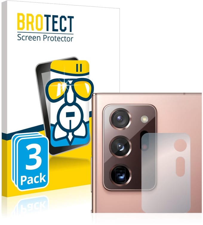 Screenprotector 3 Stuks voor Samsung Galaxy Note 20 Ultra / 5G (Camera) Beschermglas transparant