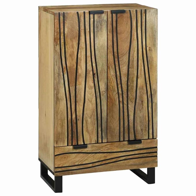 vidaXL - Highboard - Bruin - 60 - x - 33 - x - 100 - cm - massief - mangohout