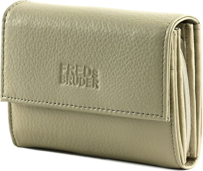 FREDsBRUDER Leren Portemonnee Sha Na Na Wallet Marble Beige