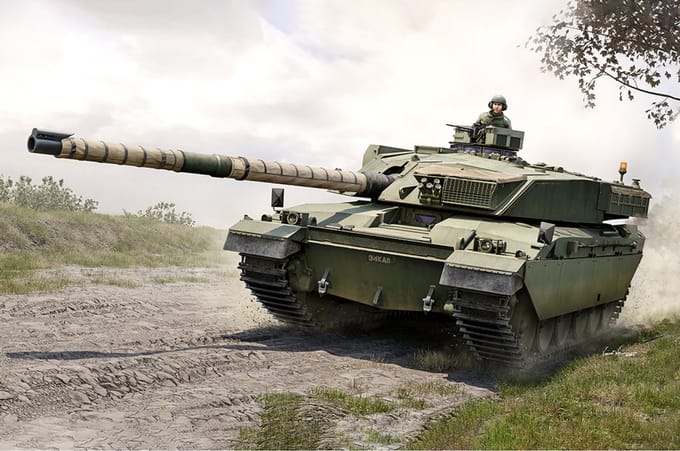 Trumpeter Modelbouwpakket Militaire voertuigen - 09611 MBT Challenger-1 mk.3 - Britse Tank Plastic - 1:35 - Modelbouw