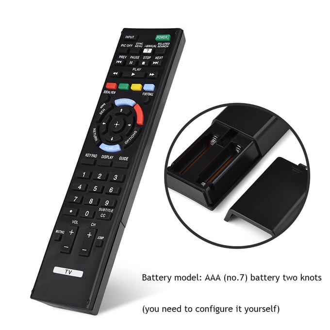 Universele Slimme LED LCD TV Vervangende Afstandsbediening Controller RM-YD103 Voor Sony black