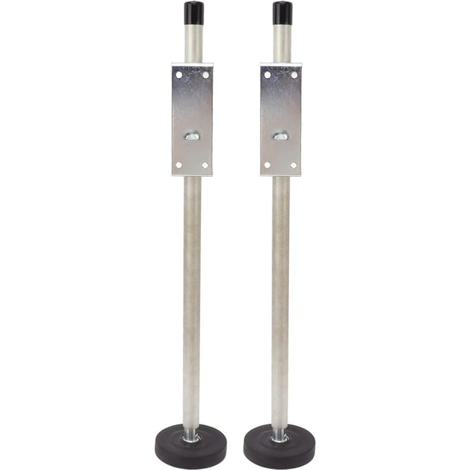 2PCS Niveleur d'échelle réglable 60cm Pieds de nivellement d'échelle pour plateforme stable et niveau du sol gray