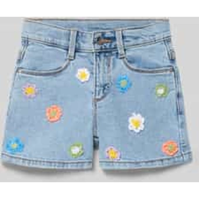 Jeans Short Regular Fit Hoge Taille Wijde Pijpen Toepassing Meisje s.Oliver
