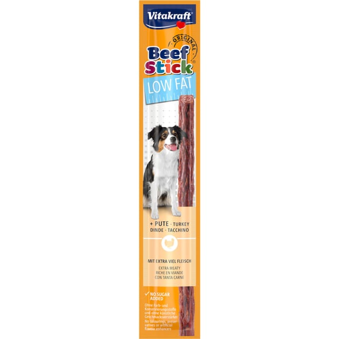 12g met kalkoen Vitakraft Rundvlees stick Vetarm hondensnacks