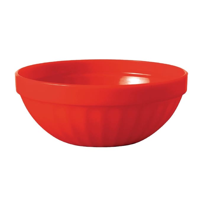 Olympia Kristallon polypropyleen fruitschaaltjes rood (12 stuks)
