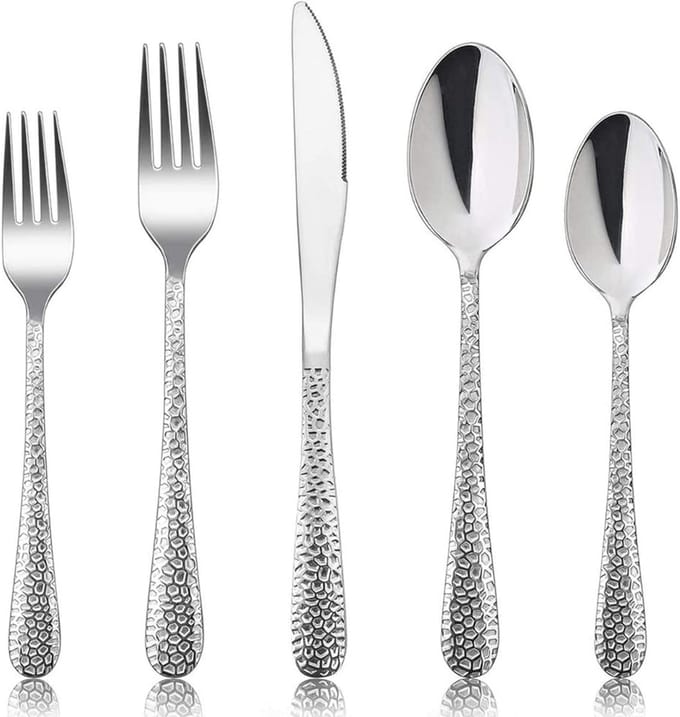 Bestekset 12 Persoons - Vaatwasserbestendig - RVS - Zilver