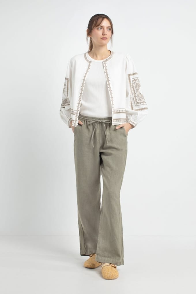 Josephine & Co Jansje Blouse Light Olive Größe: 44 | Cropped-Jacken Outlet | Damen | Grün