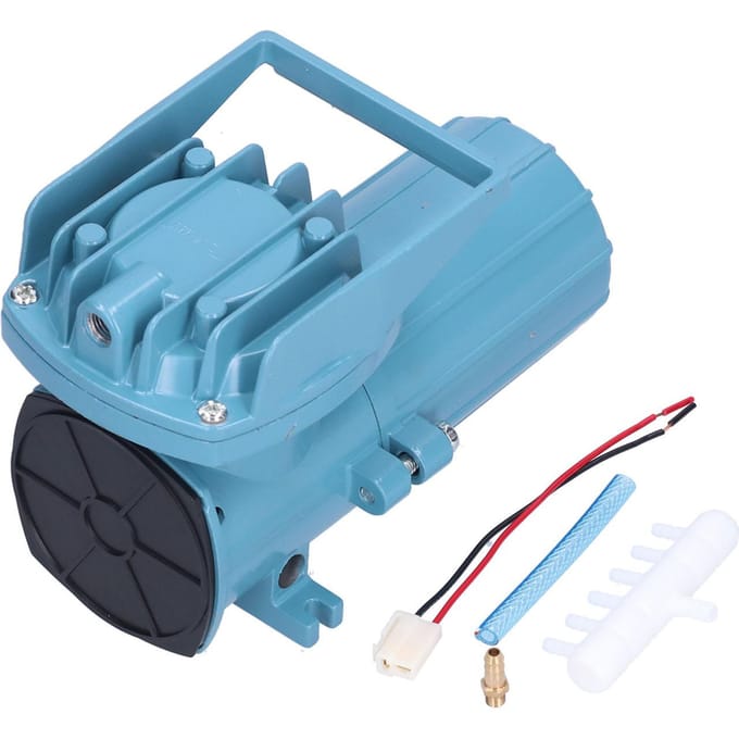 DC 12V 18W Zuurstofpomp Aquarium Luchtbeluchtingspomp voor Aquacultuur Vissentank Hydroponisch Systeem blue
