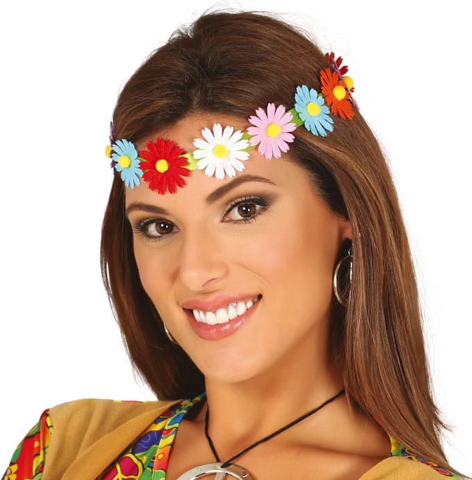 Fiestas Guirca - Hoofdband bloemen