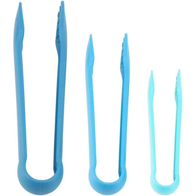 3 STUKS Multifunctionele Plastic Broodtangen Voedselklemmen voor Thuisbakkerij (Groen) Blue blue