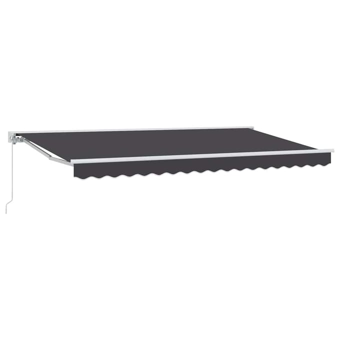 vidaXL Zijde Frame Antraciet 400 x 200 cm Polyester met PU-coating