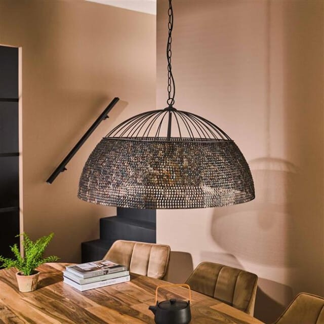 Hoyz Hoyz hanglamp Ø80 armor metaal bruin