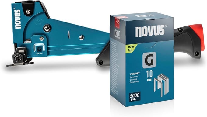 Hammertacker Set - Hamernietjes - Vastzetten Materialen - Grote Laadcapaciteit - 5000 Klemmen - Blauw