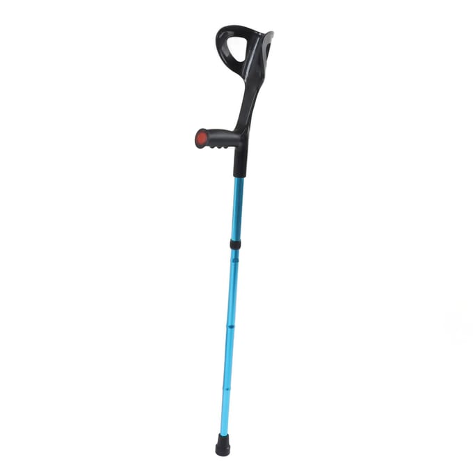 Opvouwbare Wandelstok Stok Gelijkmatig Verdeeld Gewicht Onderarm Opvouwbaar Verstelbaar Loopkruk Blauw black