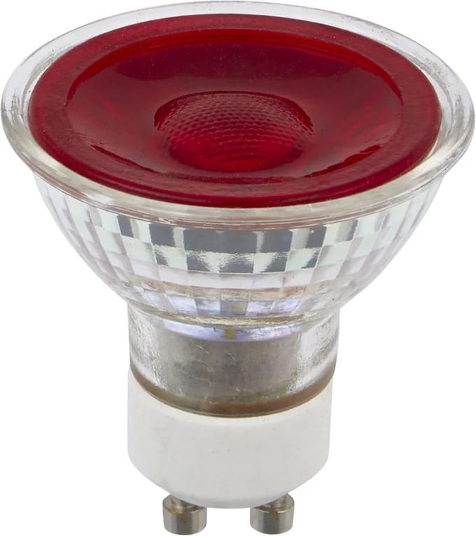 SPL LED GU10 - 5W ROOD / DIMBAAR