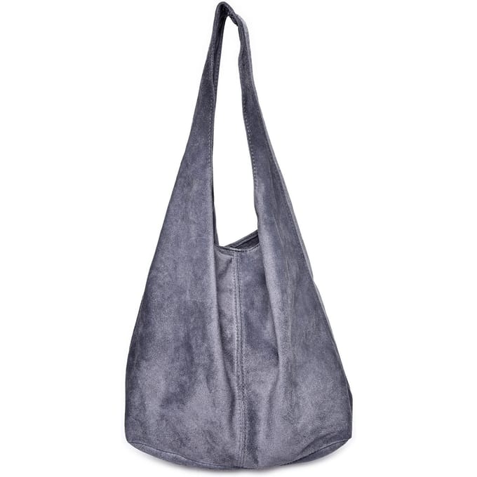 Anna Luchini Grijs Rundleer Tas