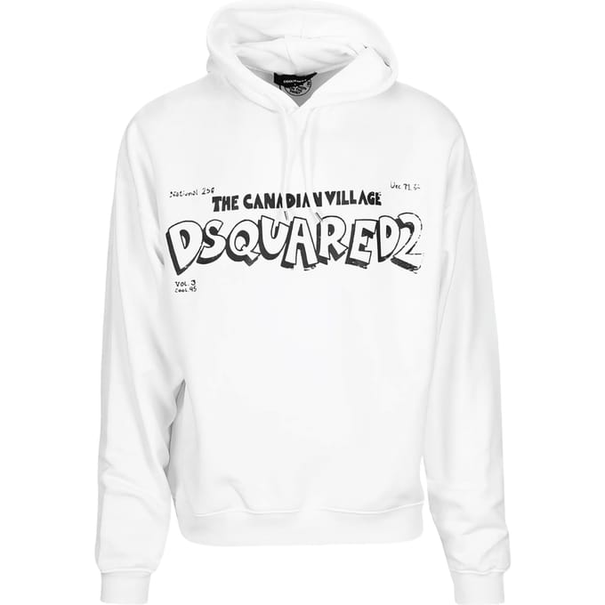 Oversized hoodie met Canadees dorpslogo