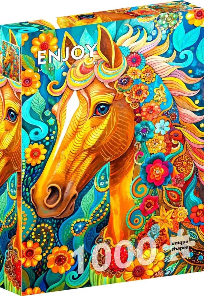 Enjoy Puzzle legpuzzel Blooming Mane 1000 stukjes kleurrijk karton.