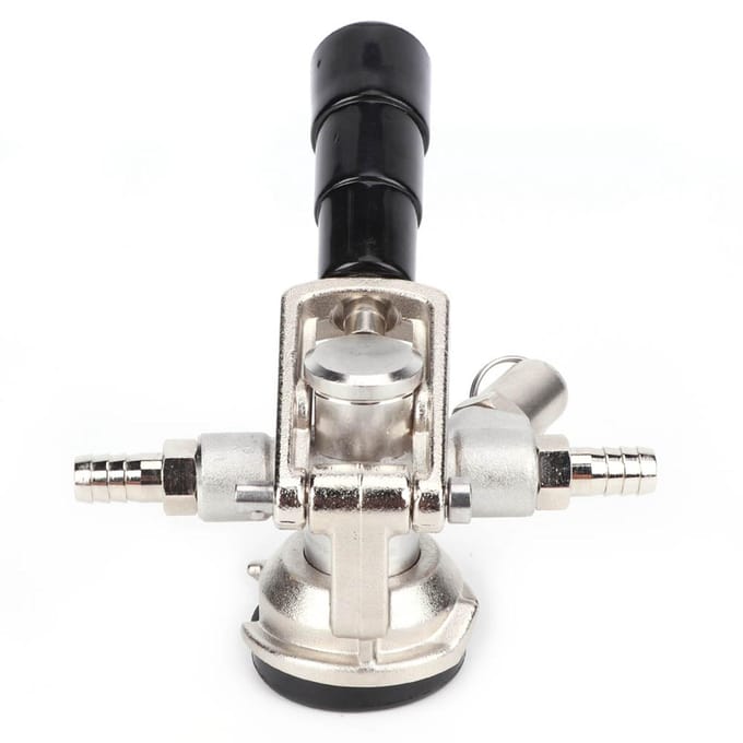 D Type RVS Bierfustkoppeling Fustdispenser Apparatuur met Drukreduceerventiel gray
