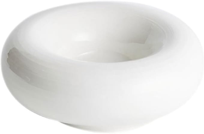 Keramisch dinerbord - Eenvoudig servies - Eten serveren - Warmhoudfunctie - 23 cm - Wit