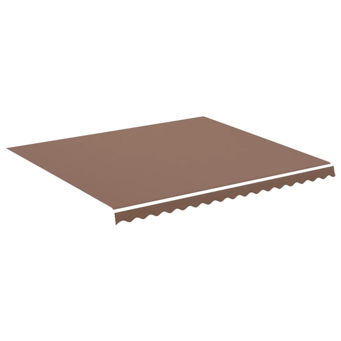 vidaXL - Vervangingsdoek - voor - luifel - 400x350 - cm - polyester - bruin
