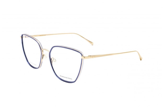 Rag & Bone RNB3028 Gold blue 55/17/140 WOMAN Brilmonturen