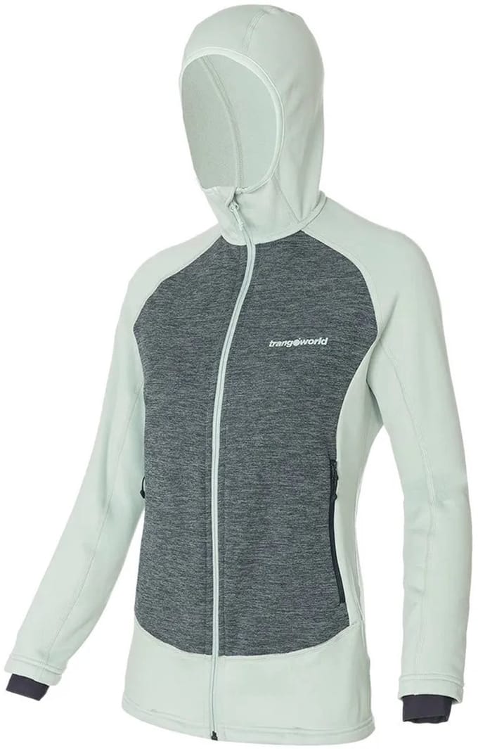 Trangoworld Polset Fleece Met Kap Groen XS Vrouw