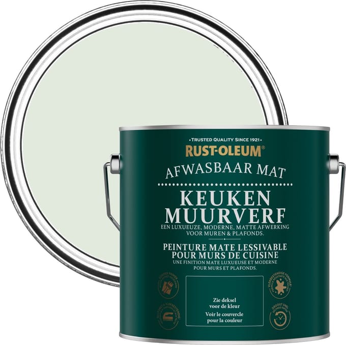 Rust-Oleum Groen Keuken muurverf - Saliemist 2,5L