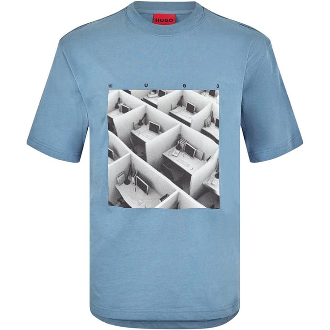 Hugo Dodger-T-shirt met print voor heren (Blauw)