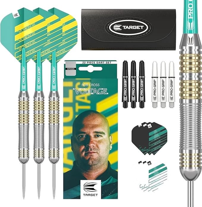 Target Rob Cross Brass Set 22 Pieces - Dartpijlen